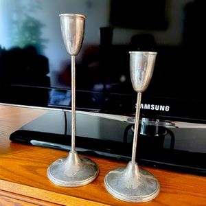 Silver candle holders!!